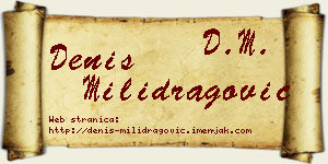 Denis Milidragović vizit kartica
